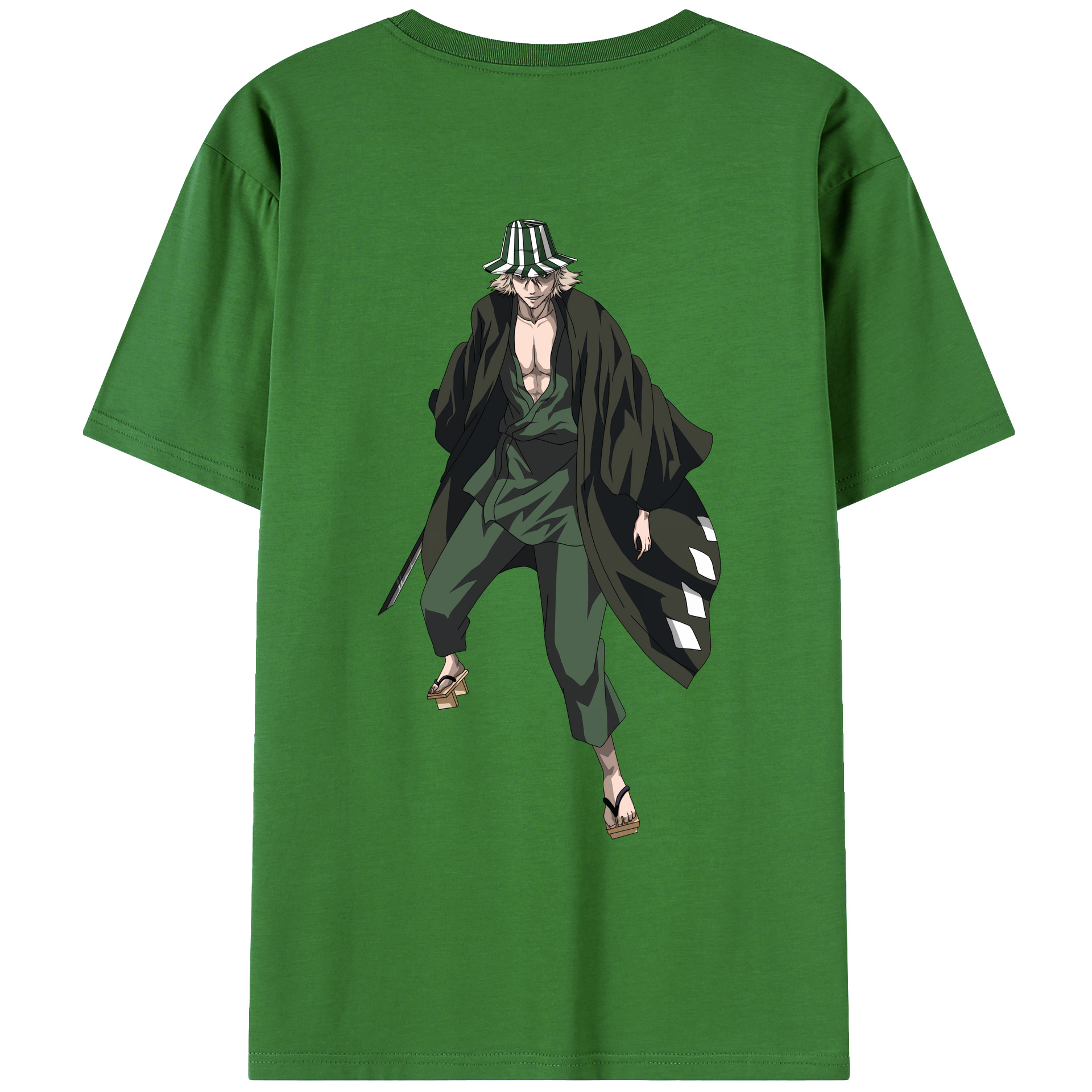 （画像用） "ブリーチ 浦原 喜助（うらはら きすけ） BLEACH Urahara Kisuke " レディース半袖Tシャツ(バックプリント)